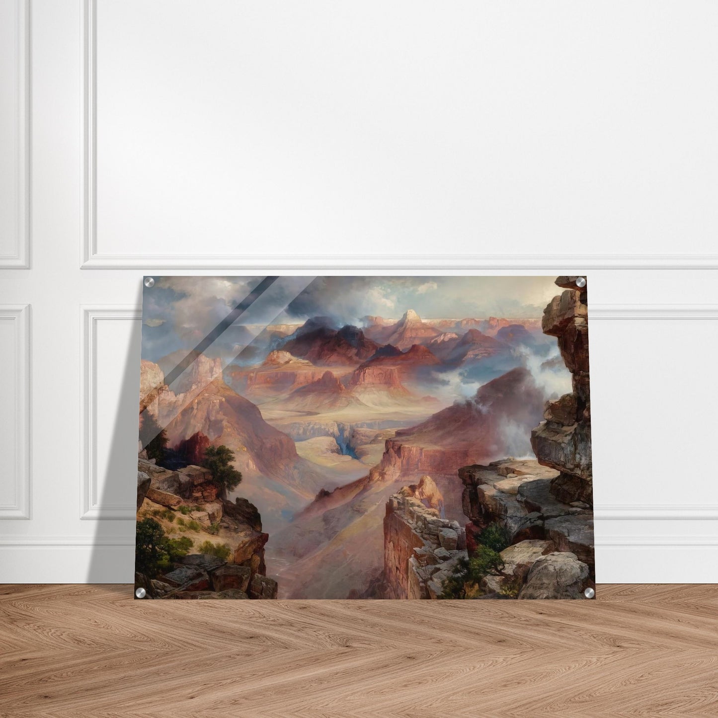 Grand Canyon of Arizona at Sunset - Thomas Moran Acrylic Print - 70x100 cm / 28x40″ inches