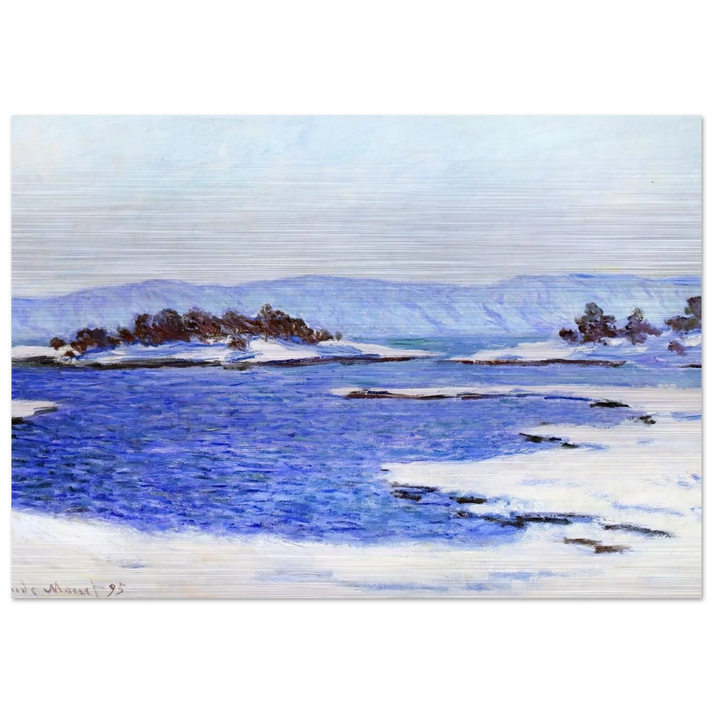 The Banks of the Fjord at Christiania - claude monet Brushed Aluminum Print - 70x100 cm / 28x40 inches | claude monet Aluminum Print | claude monet Prints