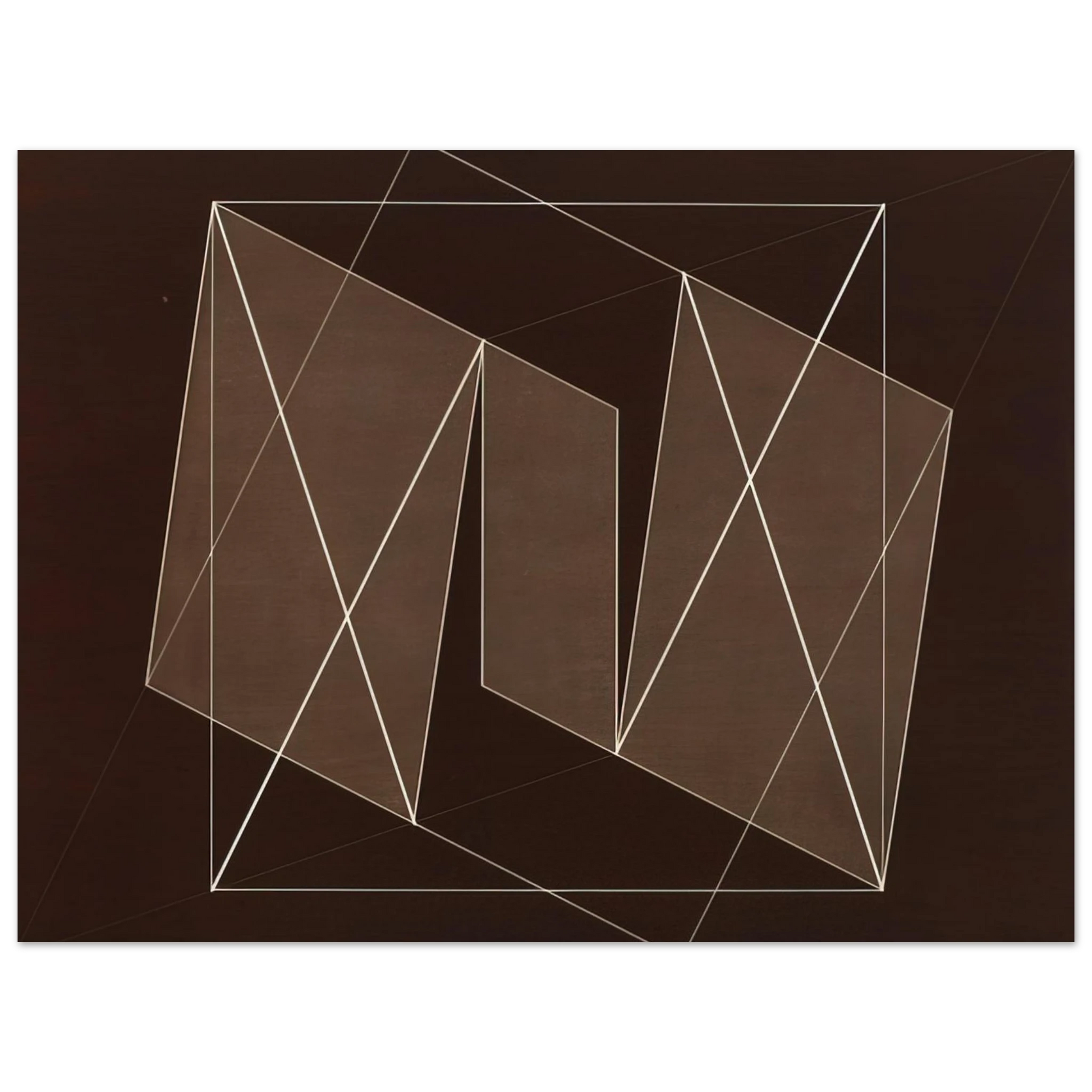 Josef Albers - TRANSFORMATION OF A SCHEME NO 19 1950 Fine Art Poster - Default Title