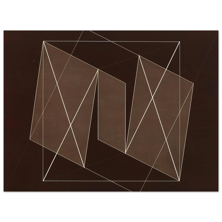 Josef Albers - TRANSFORMATION OF A SCHEME NO 19 1950  75x100 cm / 30x40inches Fine Art Poster