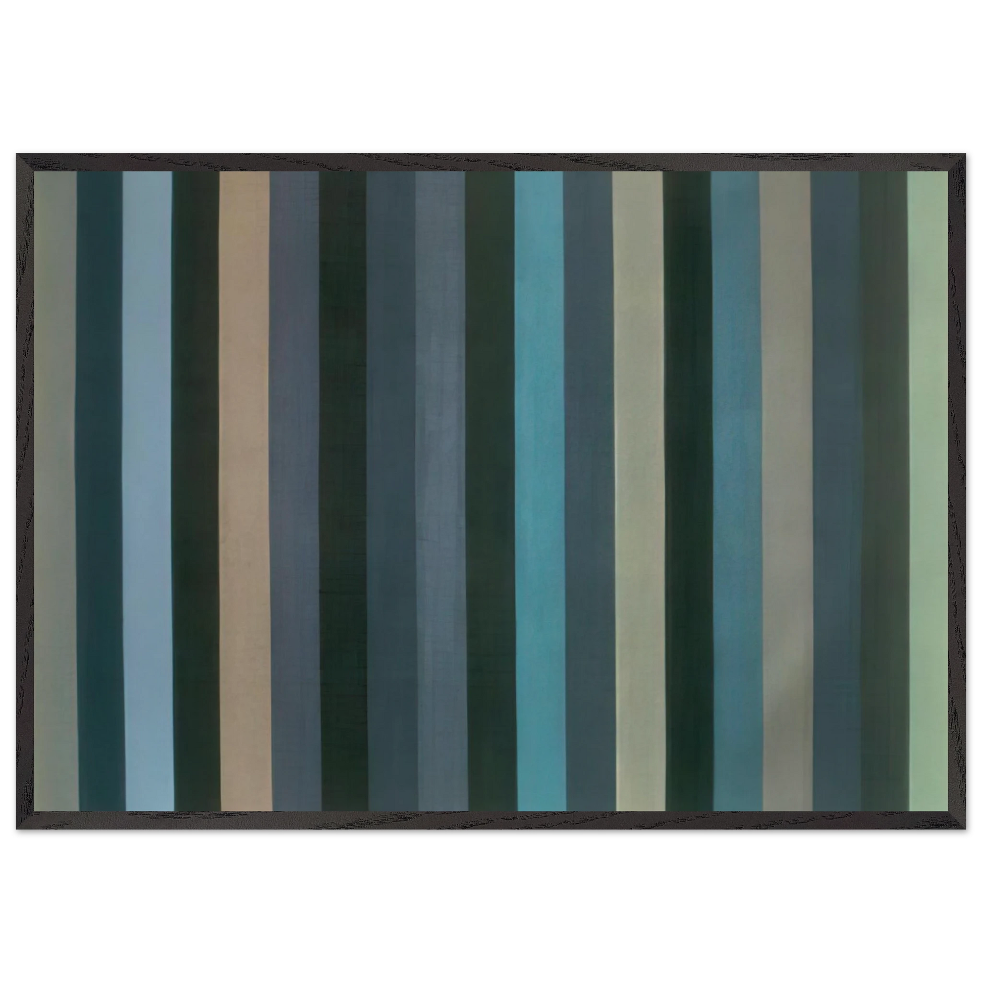 Moroccan Midnight - 1984 - Gene Davis Framed Art Print – Black Wooden Frame - Default Title - -Framed Art Print