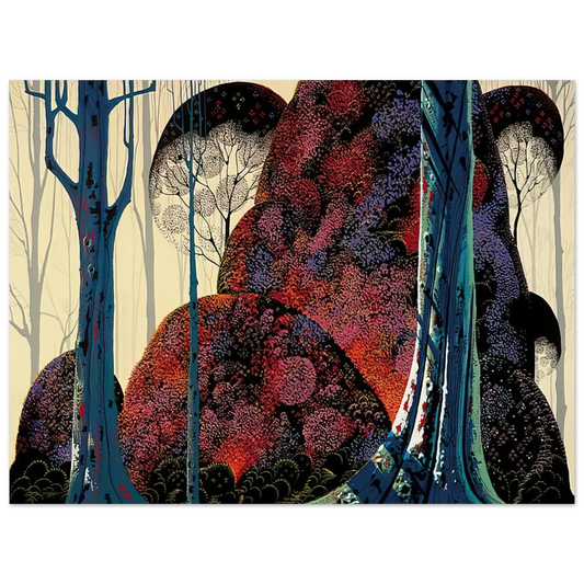 Eyvind Earle - Jewel Forest Fine Art Poster - Default Title