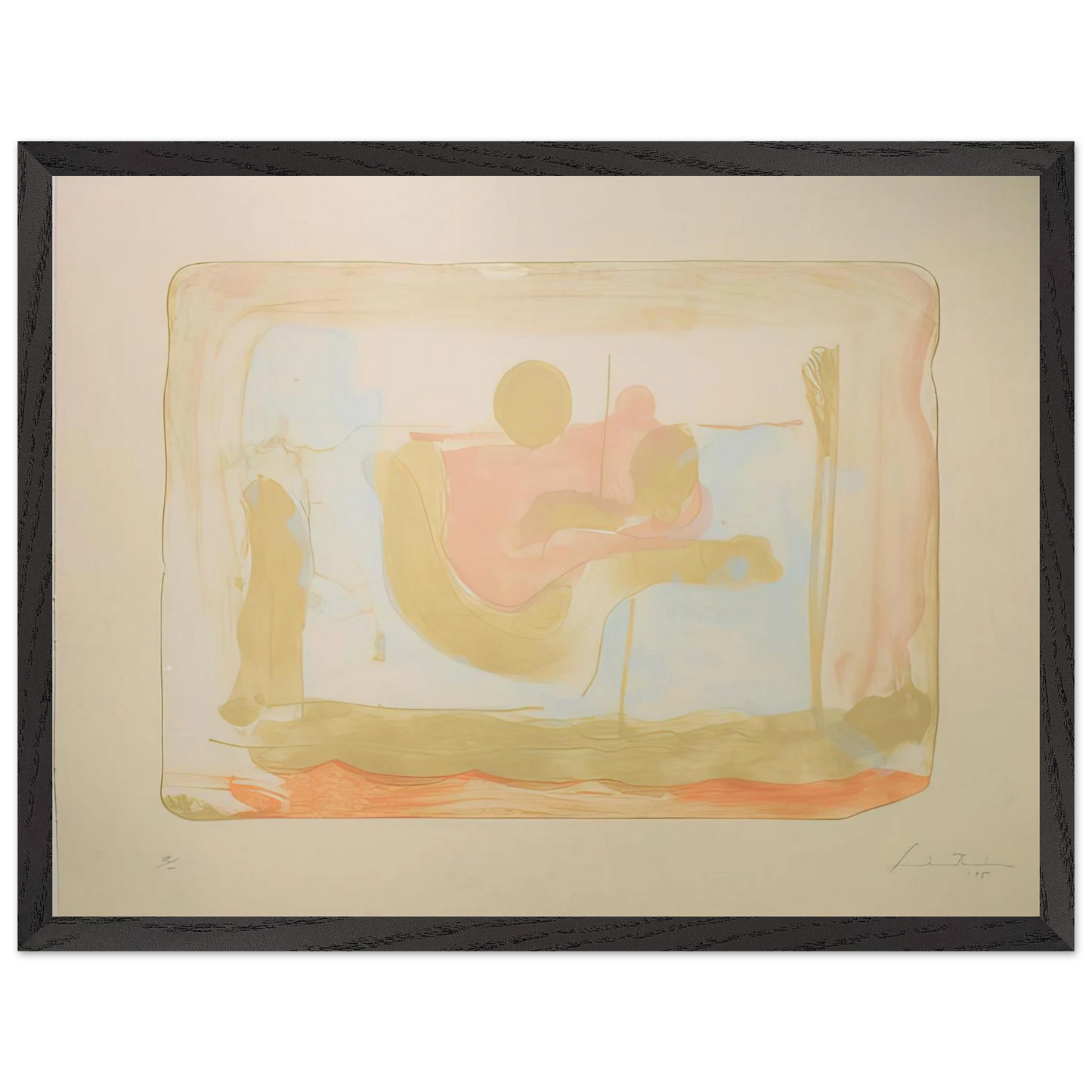 Helen Frankenthaler - Reflections I - 1995 Wall art - 27x35 cm / 11x14 inches - Fine Art Poster - -