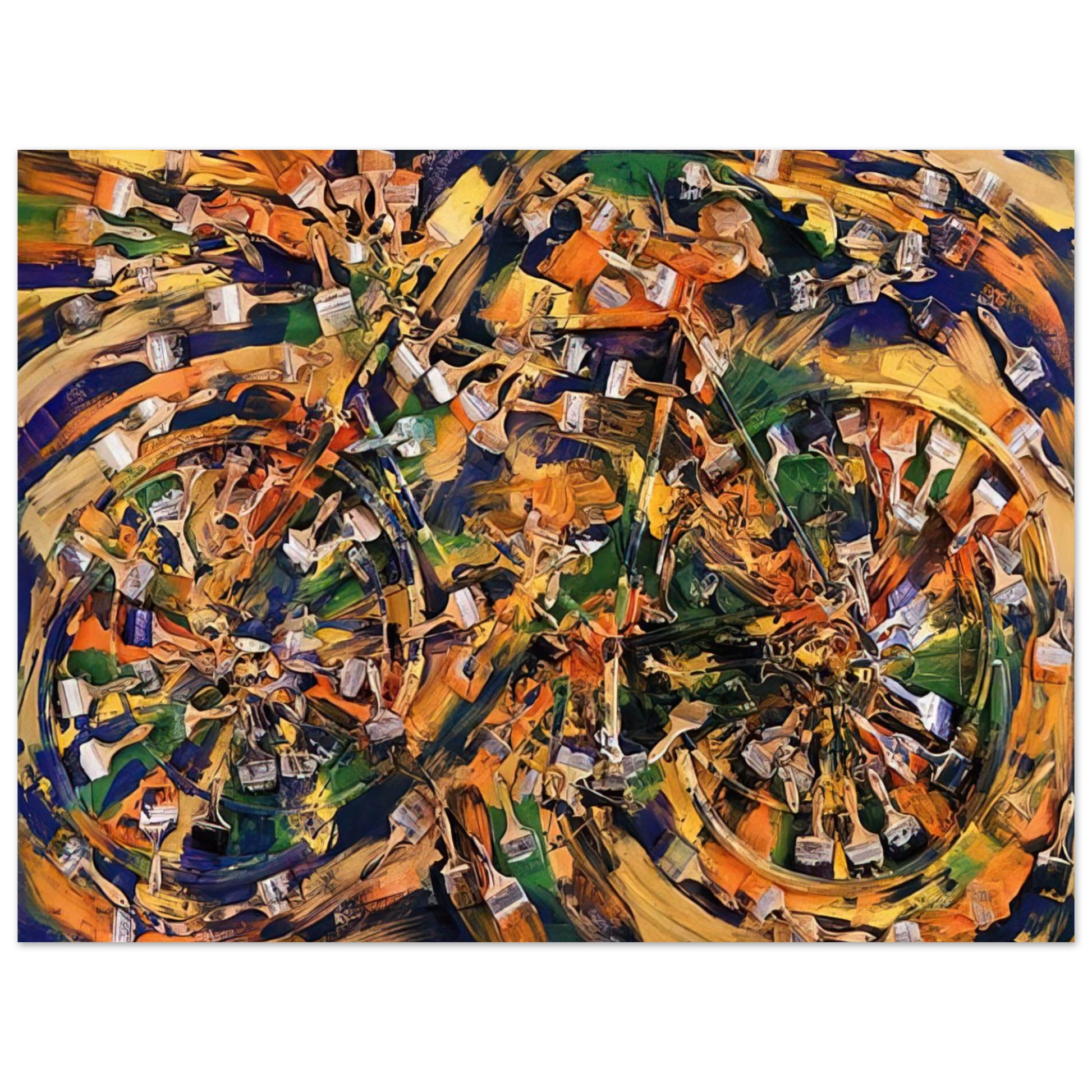 Arman - Wheels of Fortune - 1995 Fine Art Poster - Default Title