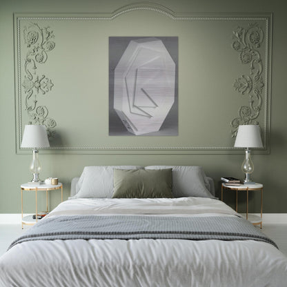 3-8 Eck - Concretism - Max Bill Brushed Aluminum Print - 70x100 cm / 28x40 inches | Max Bill Aluminum Print | Max Bill Prints