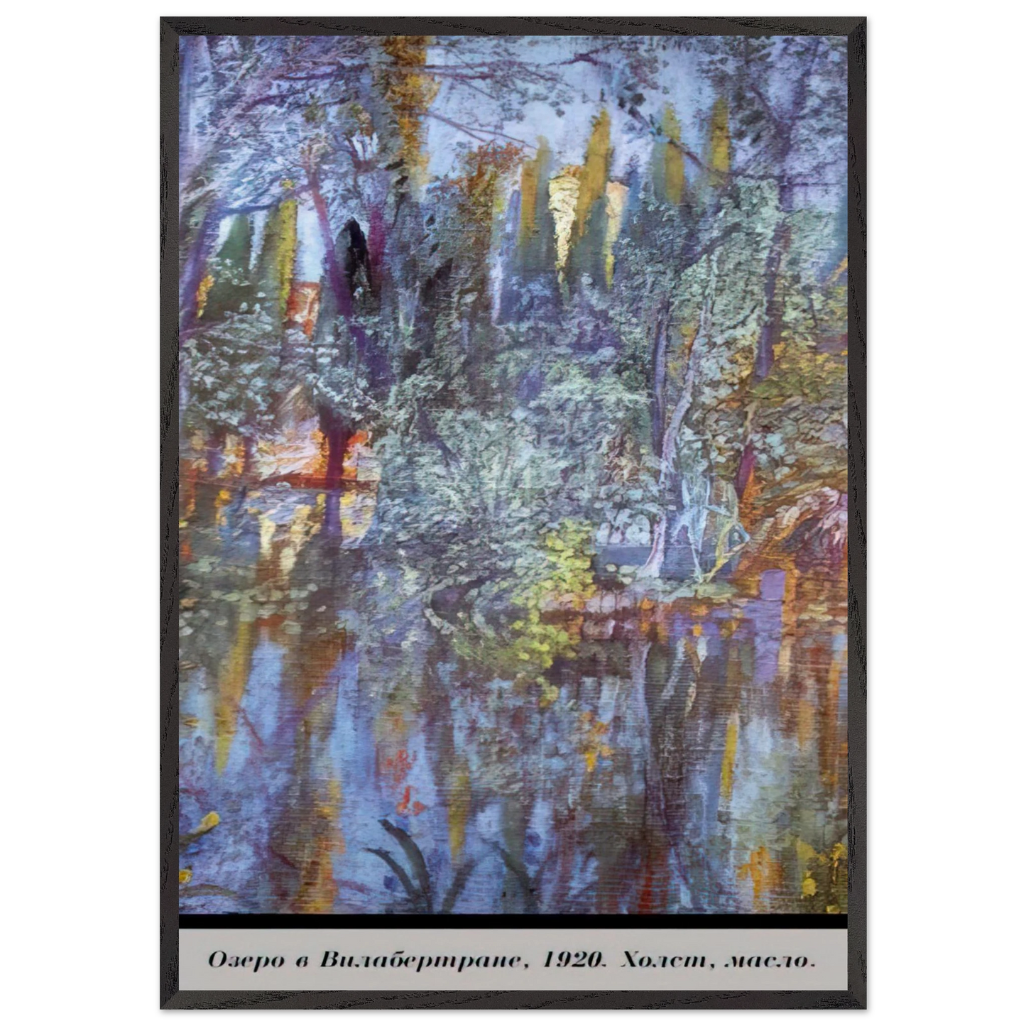 THE LAKE AT VILABERTRAN - Salvador Dali Framed Art Print – Black Wooden Frame - Default Title - -Framed Art Print