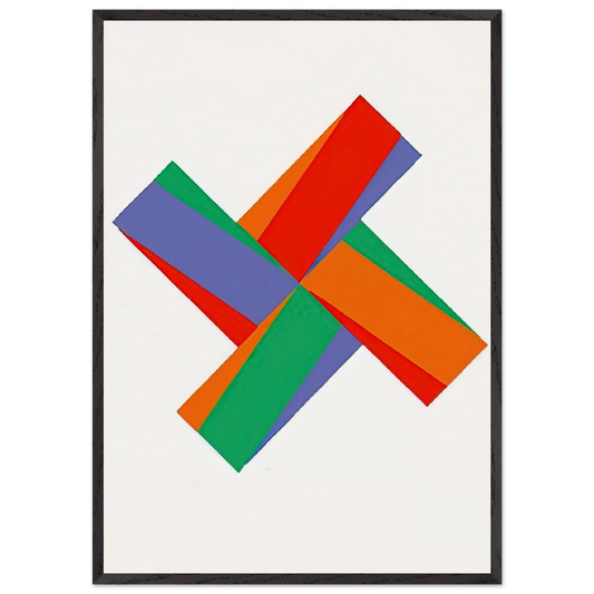 Aus Portfolio Kinderstern - 1989 - Max Bill Framed Art Print – Black Wooden Frame - Default Title - -Framed Art Print