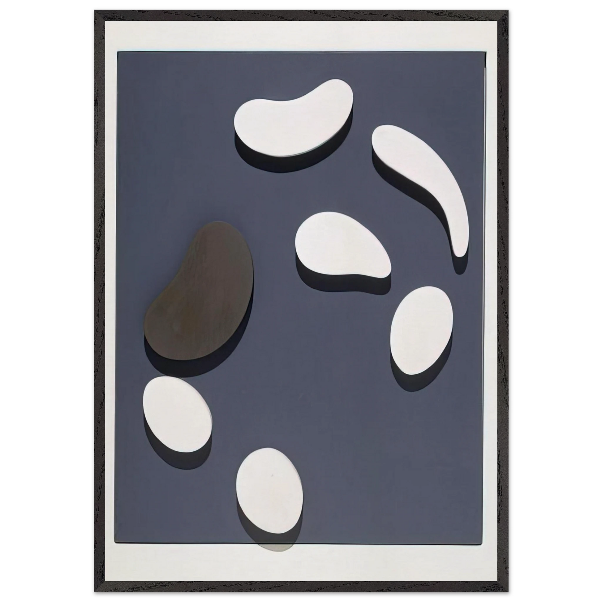 Untitled N8 - Jean Arp Framed Art Print – Black Wooden Frame - Default Title - -Framed Art Print