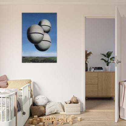 THE VOICE OF SPACE 1928 - Rene Magritte Brushed Aluminum Print - 70x100 cm / 28x40 inches | Rene Magritte Aluminum Print | Rene Magritte Prints