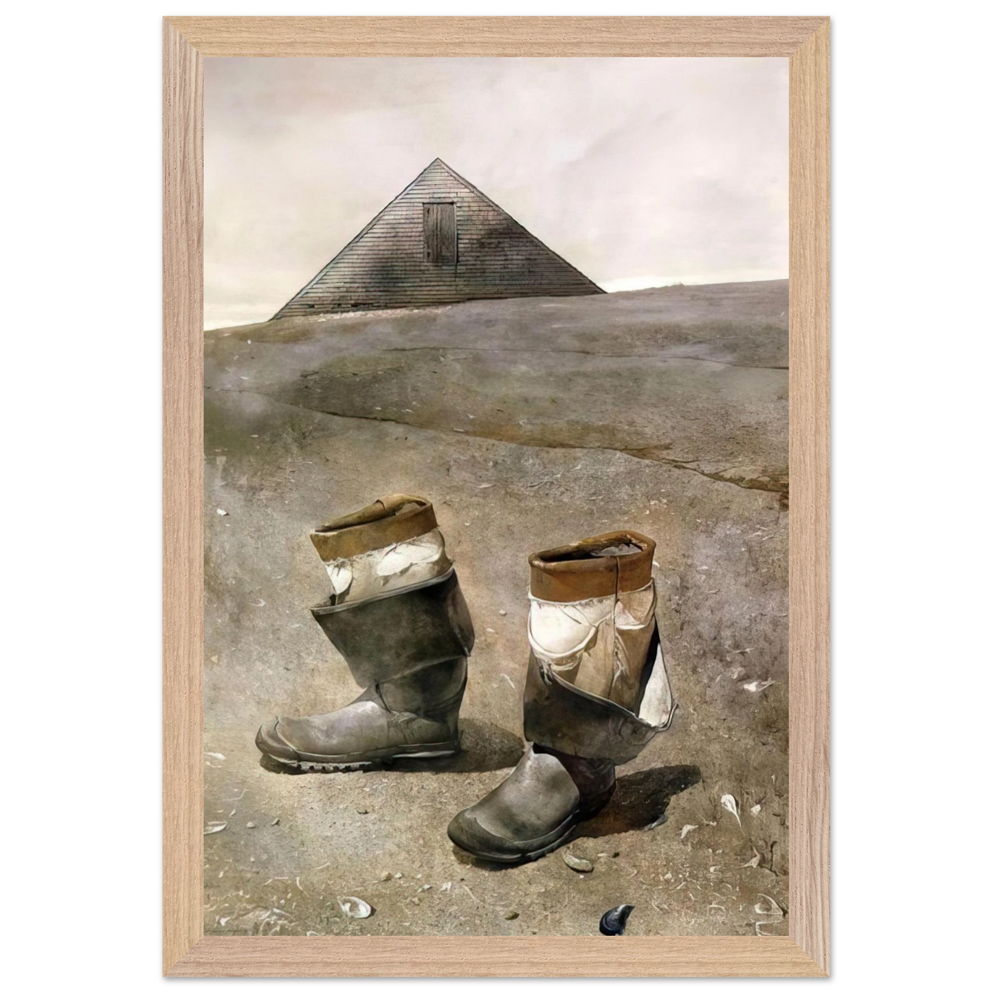 Andrew Wyeth - SEA BOOTS Wall Art - 30x40 cm / 12x16 inches - Fine Art Poster - -