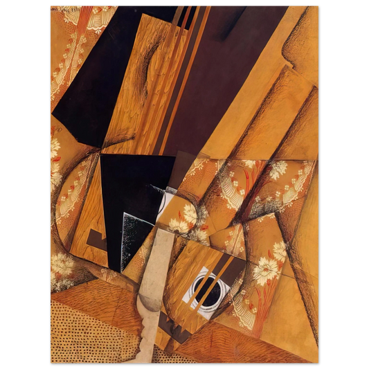 Juan Gris - GUITAR AND GLASS 1914 Fine Art Poster - Default Title
