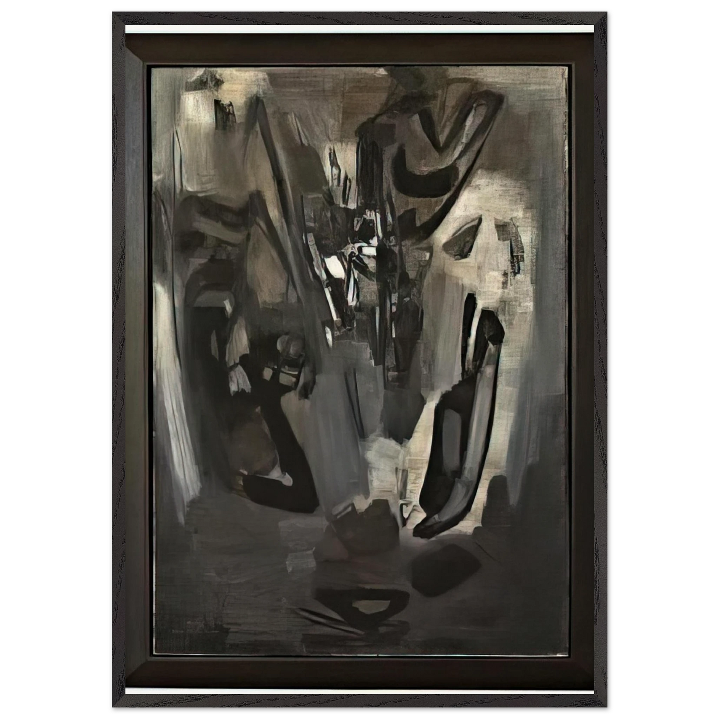 COMPOSITION 1959 - Chu teh Chun Framed Art Print – Black Wooden Frame - Default Title - -Framed Art Print