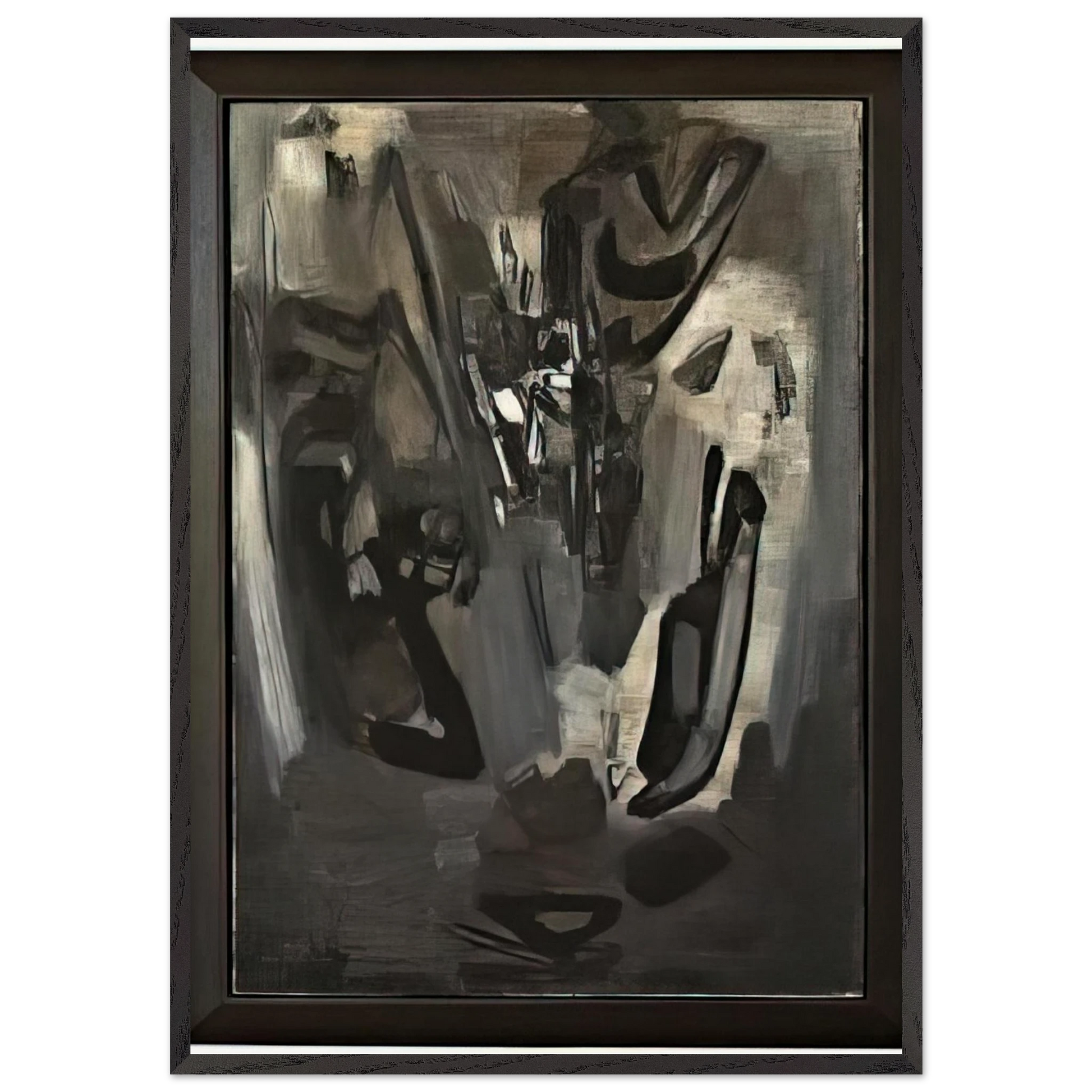 COMPOSITION 1959 - Chu teh Chun Framed Art Print – Black Wooden Frame - Default Title - -Framed Art Print