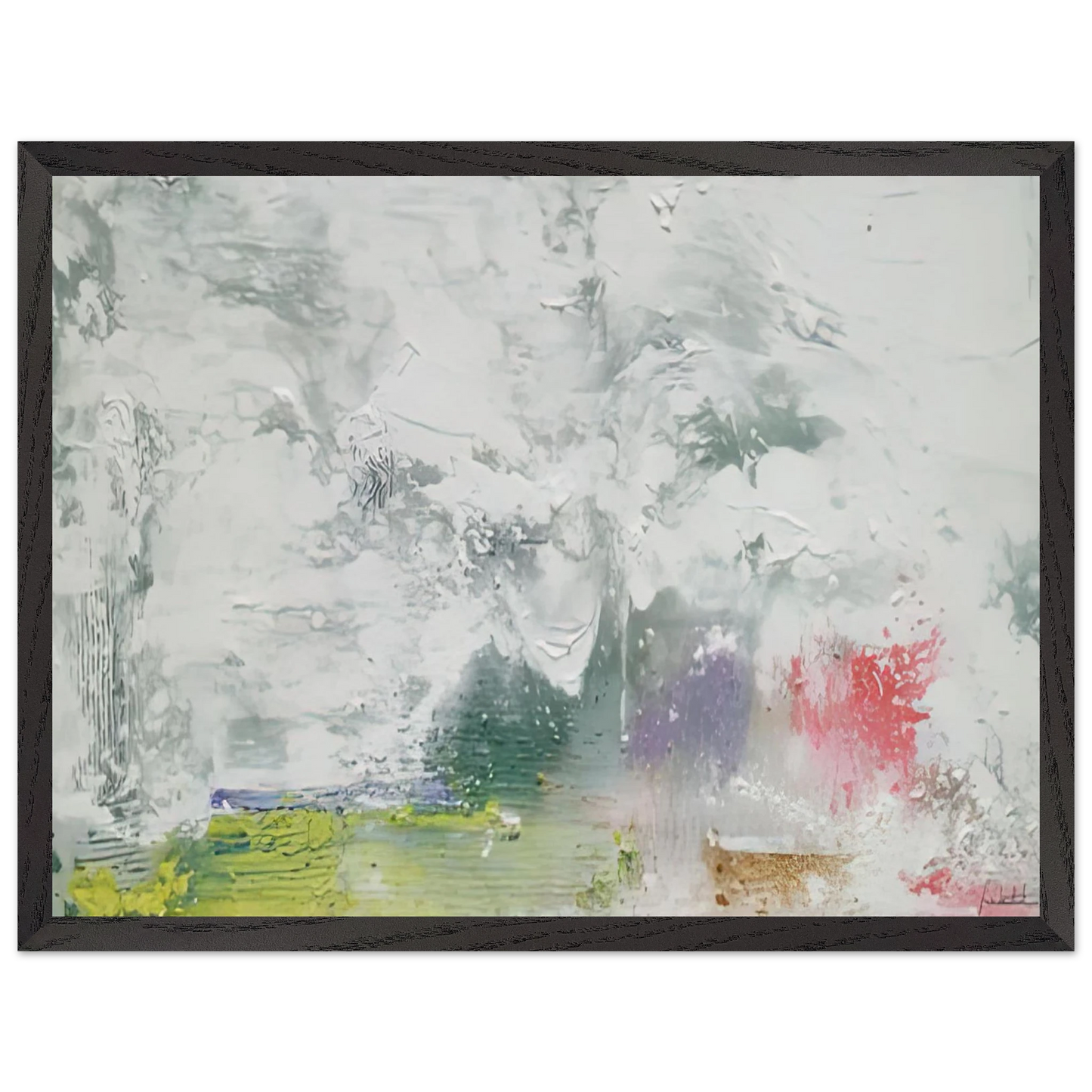 Helen Frankenthaler - Maelstrom, 1992- Wall Art - 60x80 cm / 24x32 inches - Premium Wooden Framed Poster With Fine Art Paper - Wood frame