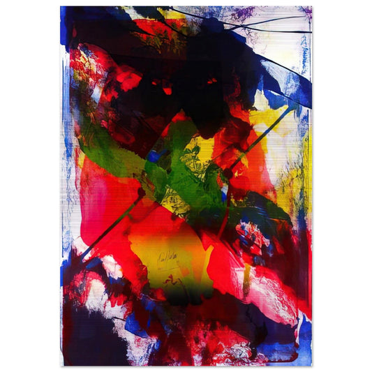 Amadeus - Abstract Expressionism, Lyrical Abstraction - Paul Jenkins Brushed Aluminum Print - 70x100 cm / 28x40 inches | Paul Jenkins Aluminum Print | Paul Jenkins Prints