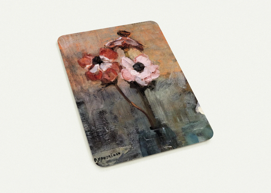 Anemones in a Vase By Piet Mondrian Pack of 10 Post Cards | Piet Mondrian Post Cards | A6 (10.5 x 14.8 cm) - 4.1 x 5.8 inches