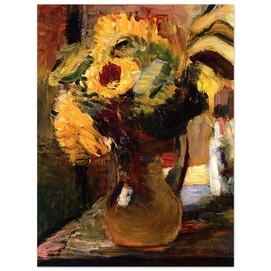 Henri Matisse - BOUQUET OF SUNFLOWERS 1897 Fine Art Poster - Default Title