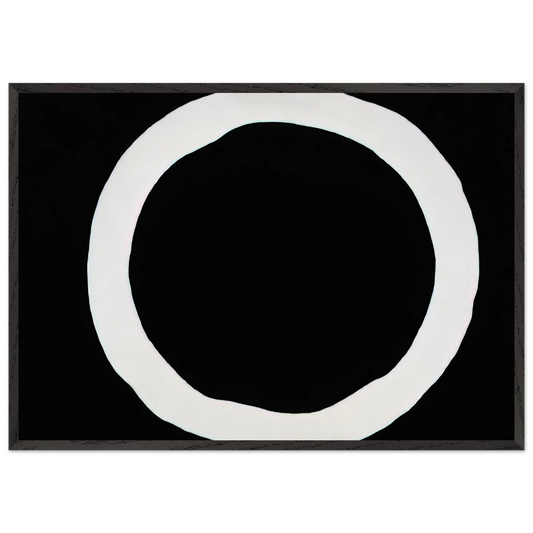 To Marthas Memory - 1970 - Jiro Yoshihara Framed Art Print – Black Wooden Frame - Default Title - -Framed Art Print