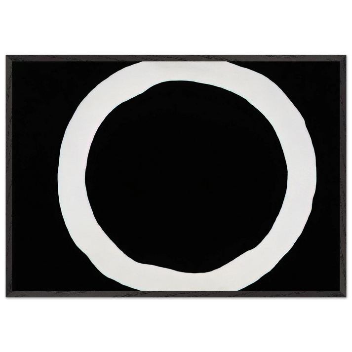 To Marthas Memory - 1970 - Jiro Yoshihara 70x100 cm / 28x40 inches Framed Art Print – Black Wooden Frame