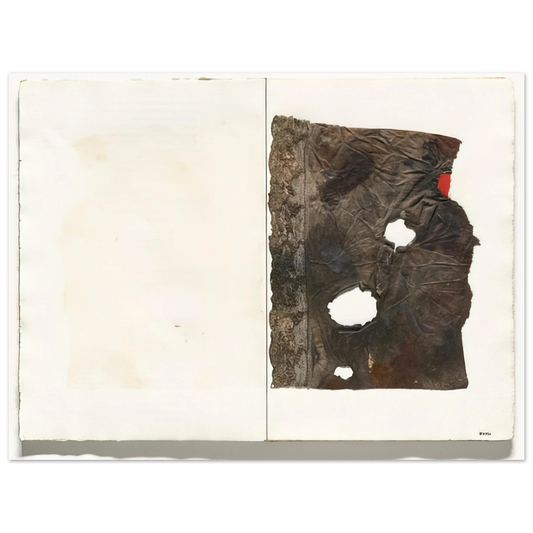 Alberto Burri - Plate from 17 variazioni su temi proposti per una pura ideologia fonetica - 1955 Fine Art Poster - Default Title