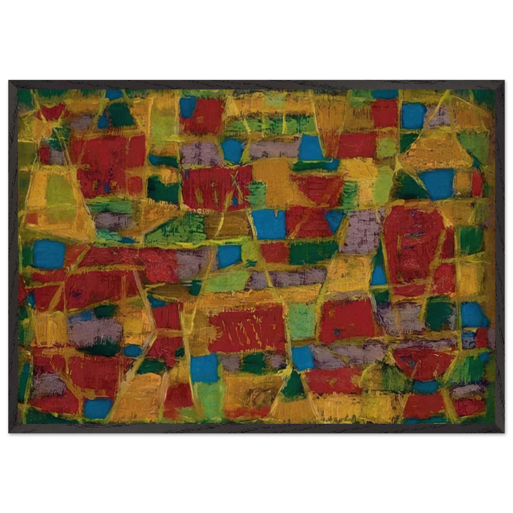 Champs de ble - 1949 - Alfred Manessier Framed Art Print – Black Wooden Frame - Default Title - -Framed Art Print