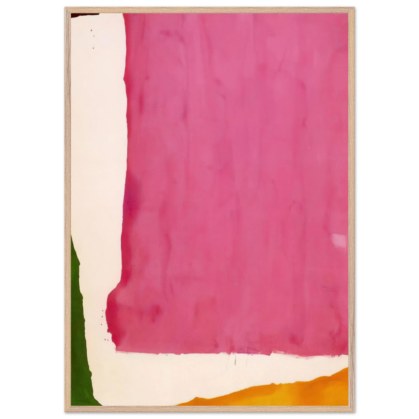 Helen Frankenthaler - Mauve District - 1966 Wall art - A2 (42 x 59.4  cm) - Premium Wooden Framed Poster With Fine Art Paper - Wood frame