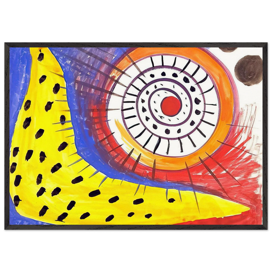 SPIRAL COMPOSITION 1970 - Alexander Calder Framed Art Print – Black Wooden Frame - Default Title - -Framed Art Print