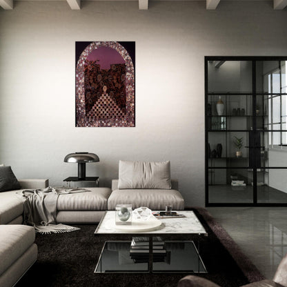 Shrine for the Egg - PD Pattern and Decoration - Miriam Schapiro Brushed Aluminum Print - 70x100 cm / 28x40 inches | Miriam Schapiro Aluminum Print | Miriam Schapiro Prints
