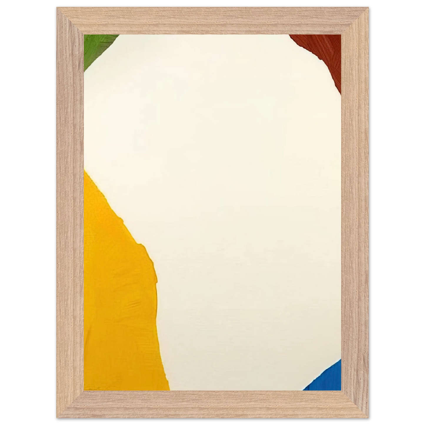 Helen Frankenthaler - Wind Directions - 1970 Wall art - 70x100 cm / 28x40 inches - Premium Wooden Framed Poster With Fine Art Paper - White frame