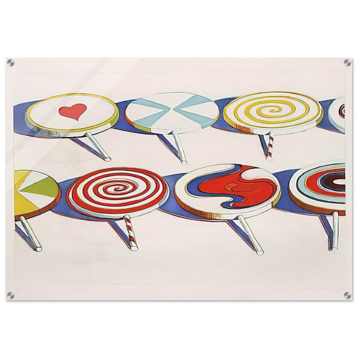 Big Suckers - 1971 - Wayne Thiebaud Acrylic Print - 70x100 cm / 28x40″ inches | Wayne Thiebaud Wall Art | Wayne Thiebaud Prints