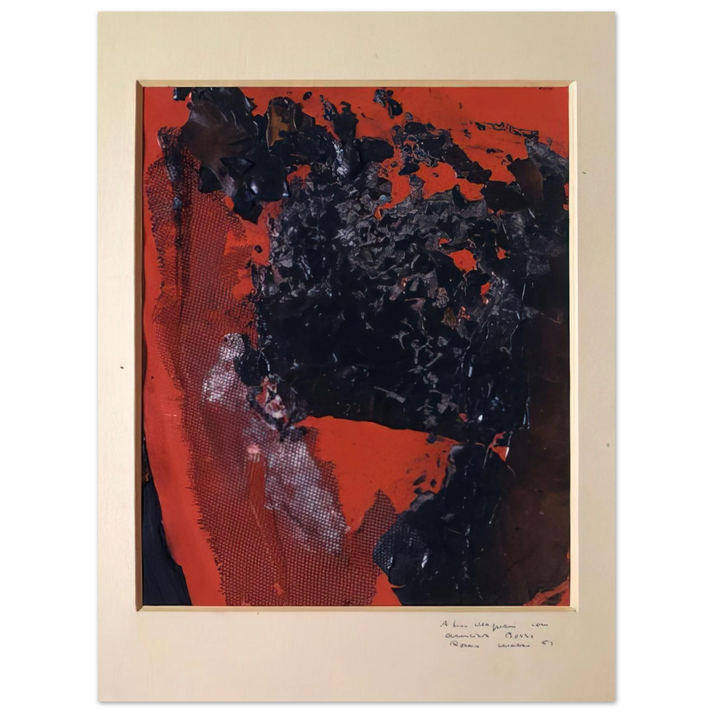 Alberto Burri - Combustion - 1961  75x100 cm / 30x40inches Fine Art Poster
