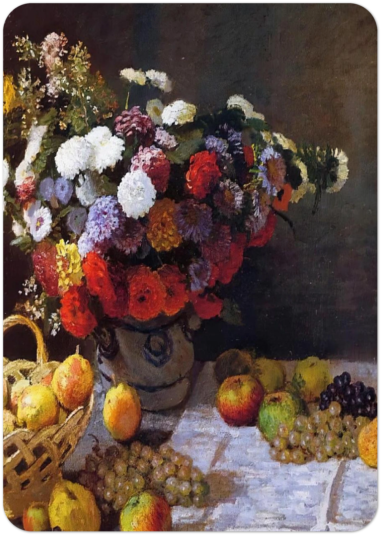 Flowers and Fruit By claude monet Pack of 10 Post Cards | claude monet Post Cards | A6 (10.5 x 14.8 cm) - 4.1 x 5.8 inches