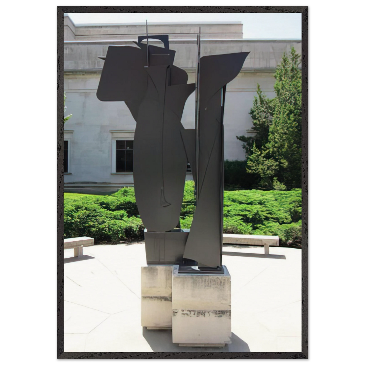 SEVENTH DECADE GARDEN IX X 1970 - Louise Nevelson Framed Art Print – Black Wooden Frame - Default Title - -Framed Art Print