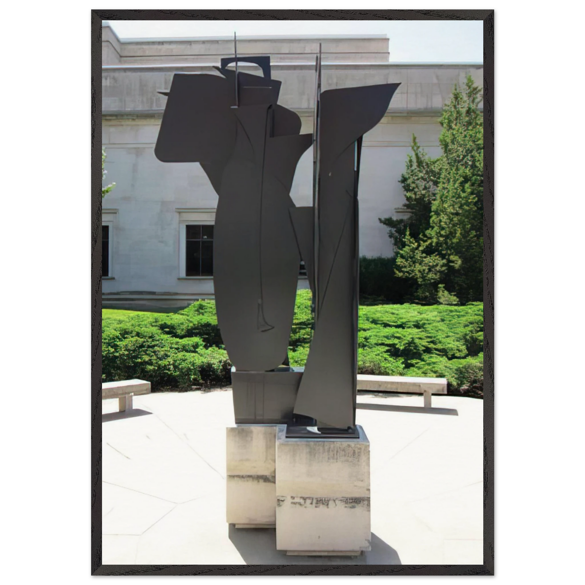 SEVENTH DECADE GARDEN IX X 1970 - Louise Nevelson Framed Art Print – Black Wooden Frame - Default Title - -Framed Art Print