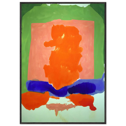 Helen Frankenthaler - Small s Paradise - 1964 Wall art - 27x35 cm / 11x14 Inches - Premium Wooden Framed Poster With Fine Art Paper - Wood frame