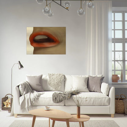 MUND MOUTH BRIGITTE BARDOT S LIPS 1963 - Gerhard Richter Brushed Aluminum Print - 70x100 cm / 28x40 inches | Gerhard Richter Aluminum Print | Gerhard Richter Prints