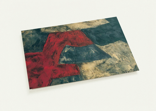 Composition - 1958 By Serge Poliakoff Pack of 10 Post Cards | Serge Poliakoff Post Cards | A6 (10.5 x 14.8 cm) - 4.1 x 5.8 inches