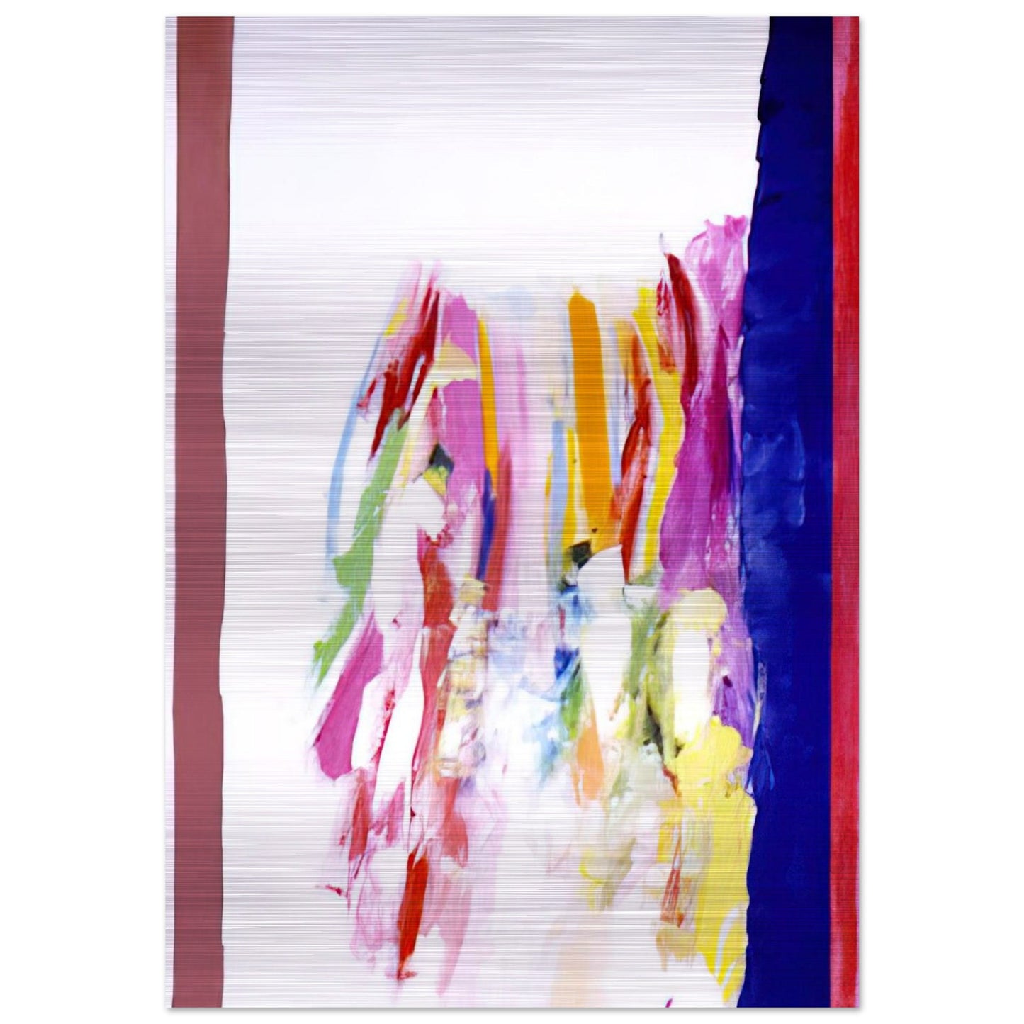 Jubilant Blue - 1972 - Ronnie Landfield Brushed Aluminum Print - 70x100 cm / 28x40 inches | Ronnie Landfield Aluminum Print | Ronnie Landfield Prints