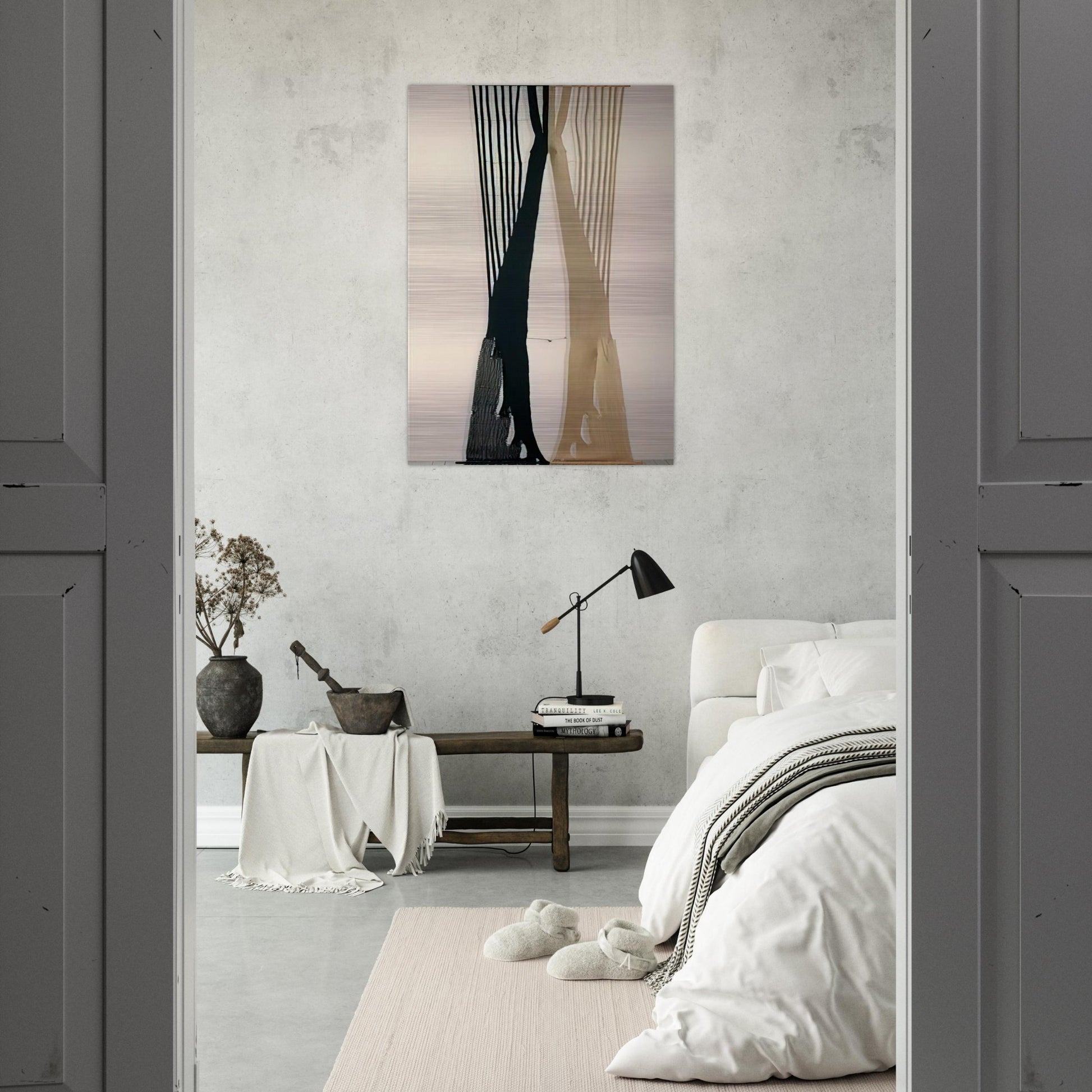 THE KING I 1962 - Lenore Tawney Brushed Aluminum Print - 70x100 cm / 28x40 inches | Lenore Tawney Aluminum Print | Lenore Tawney Prints