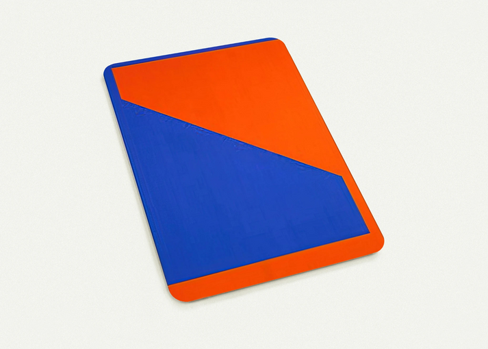 Blue with Orange - 1984 By Carmen Herrera Pack of 10 Post Cards | Carmen Herrera Post Cards | A6 (10.5 x 14.8 cm) - 4.1 x 5.8 inches
