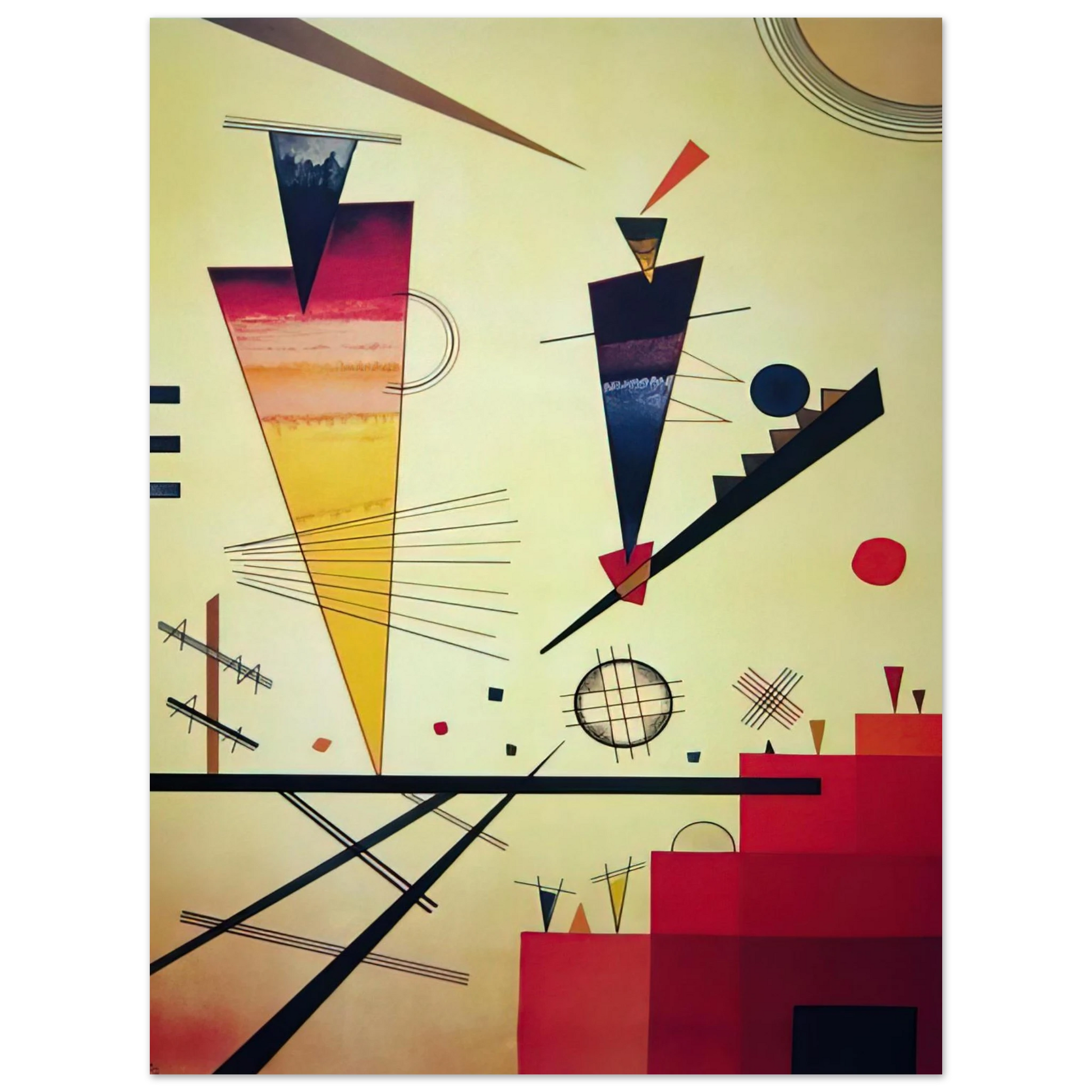 Wassily Kandinsky - MERRY STRUCTURE 1926 Fine Art Poster - Default Title