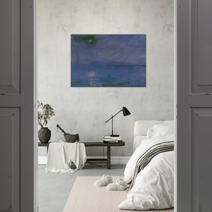 Charing Cross Bridge, Fog on the Themes - claude monet Brushed Aluminum Print - 70x100 cm / 28x40 inches | claude monet Aluminum Print | claude monet Prints