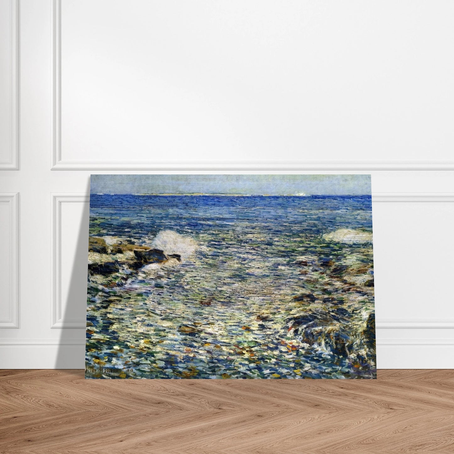 Surf, Isles of Shoals - Childe Hassam Brushed Aluminum Print - 70x100 cm / 28x40 inches | Childe Hassam Aluminum Print | Childe Hassam Prints