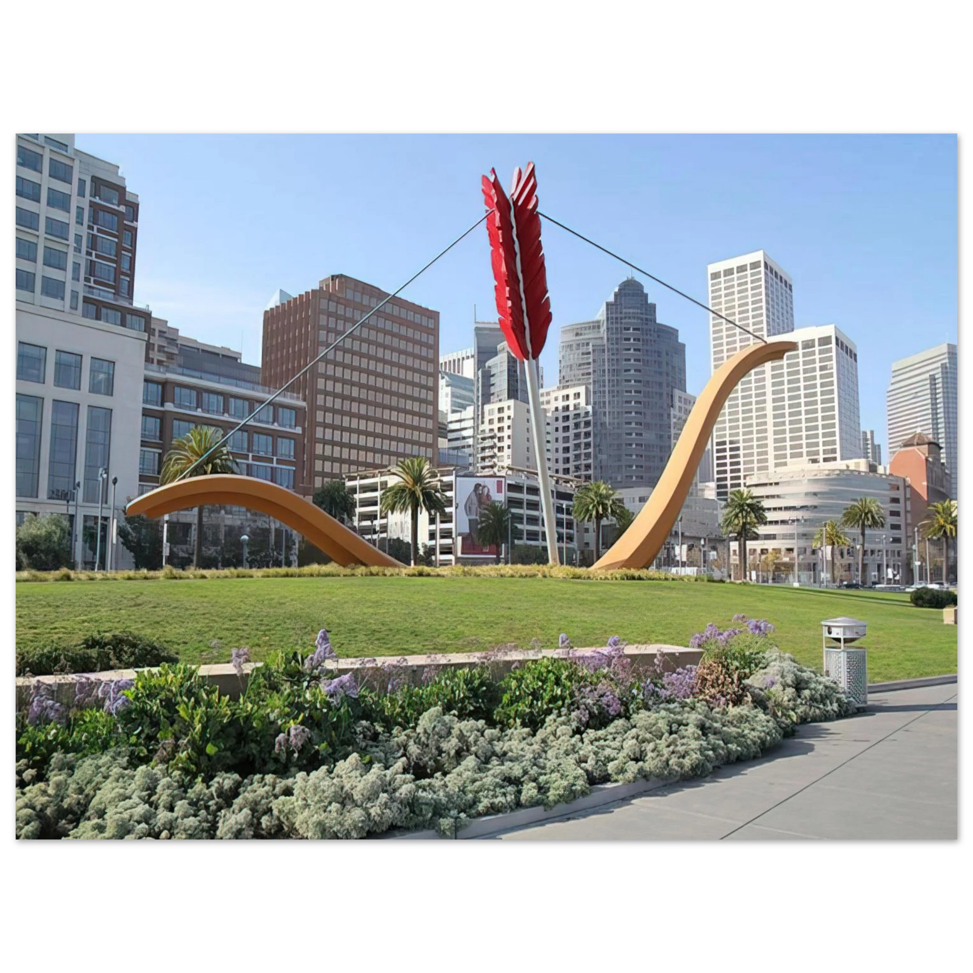 Claes Oldenburg - CUPID S SPAN COLLABORATION WITH VAN BRUGGEN 2002 Fine Art Poster - Default Title