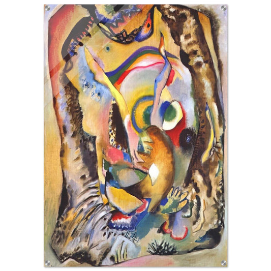 PAINTING ON LIGHT GROUND 1916 - Wassily Kandinsky Acrylic Print - 70x100 cm / 28x40″ inches | Wassily Kandinsky Wall Art | Wassily Kandinsky Prints