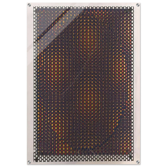 Círculo rojo y amarillo - 1970 - Antonio Asis Acrylic Print - 70x100 cm / 28x40″ inches | Antonio Asis Wall Art | Antonio Asis Prints