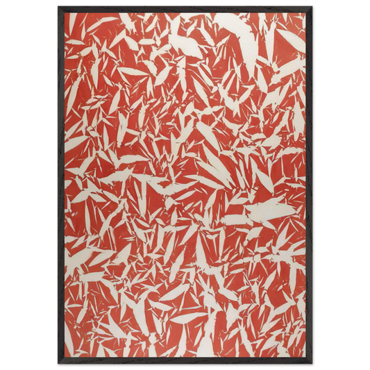 Study - 1969 - Simon Hantai Framed Art Print – Black Wooden Frame - Default Title - -Framed Art Print