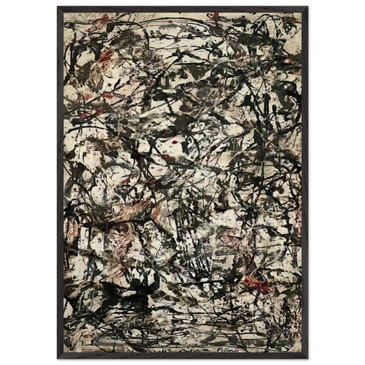 ENCHANTED FOREST 1947 - Jackson Pollock Framed Art Print – Black Wooden Frame - Default Title - -Framed Art Print