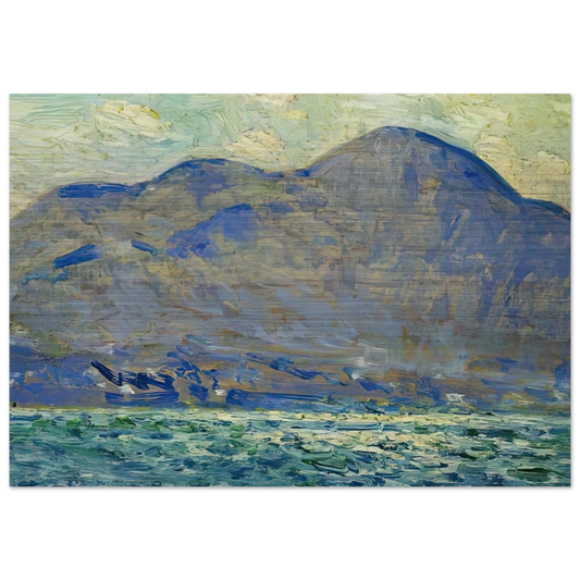 Mt. Beacon at Newburgh - Childe Hassam Brushed Aluminum Print - 70x100 cm / 28x40 inches | Childe Hassam Aluminum Print | Childe Hassam Prints