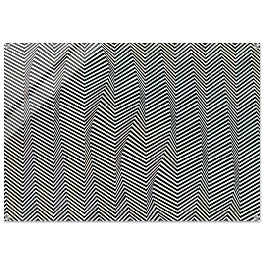 DESCENDING 1966 - Bridget Riley Acrylic Print - 70x100 cm / 28x40″ inches